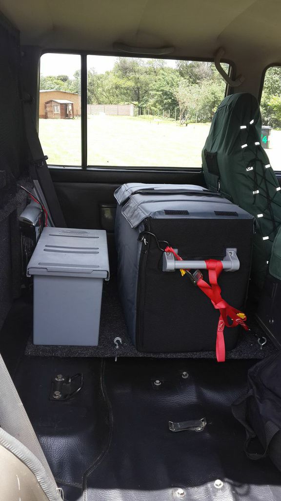 New fridge and DC-DC from driver side