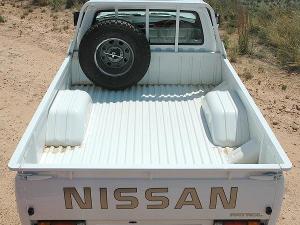 WORK STATION: The load bed of the Nissan Patrol Pickup is rated to carry 1125kg.