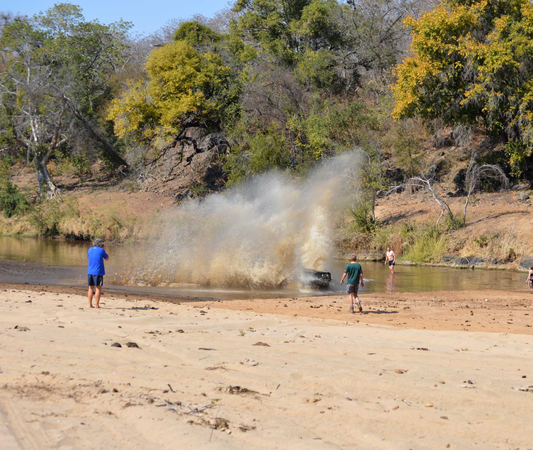 Errol making a splash.