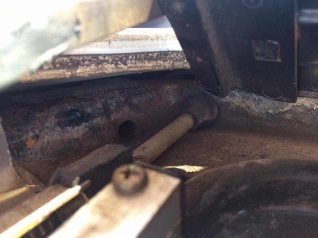 corroded sunroof frame