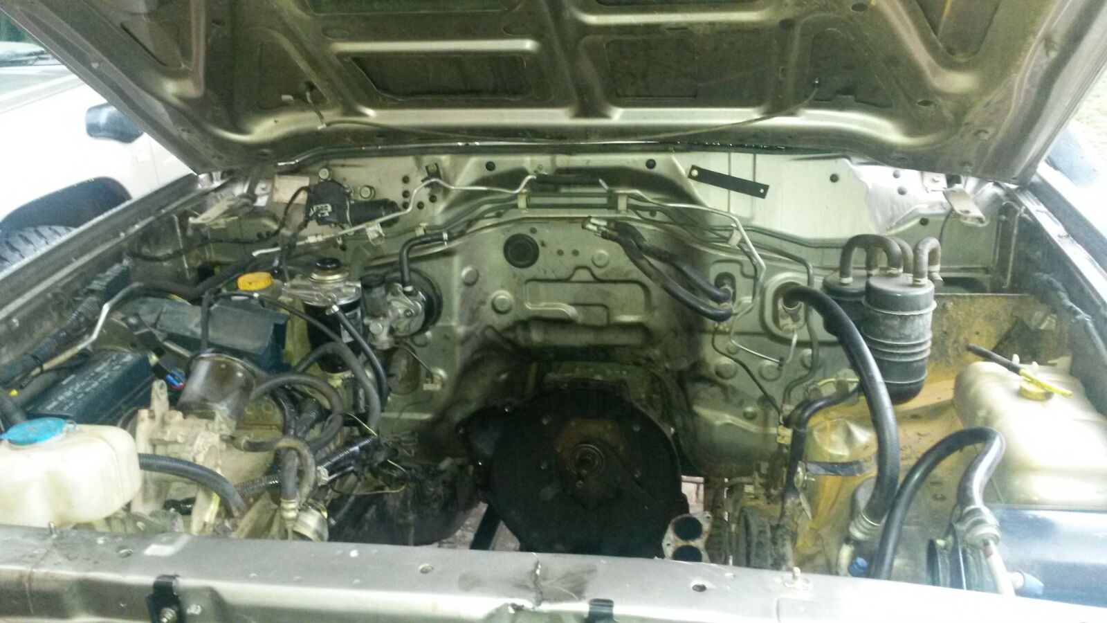 The heart hanging on engine jack