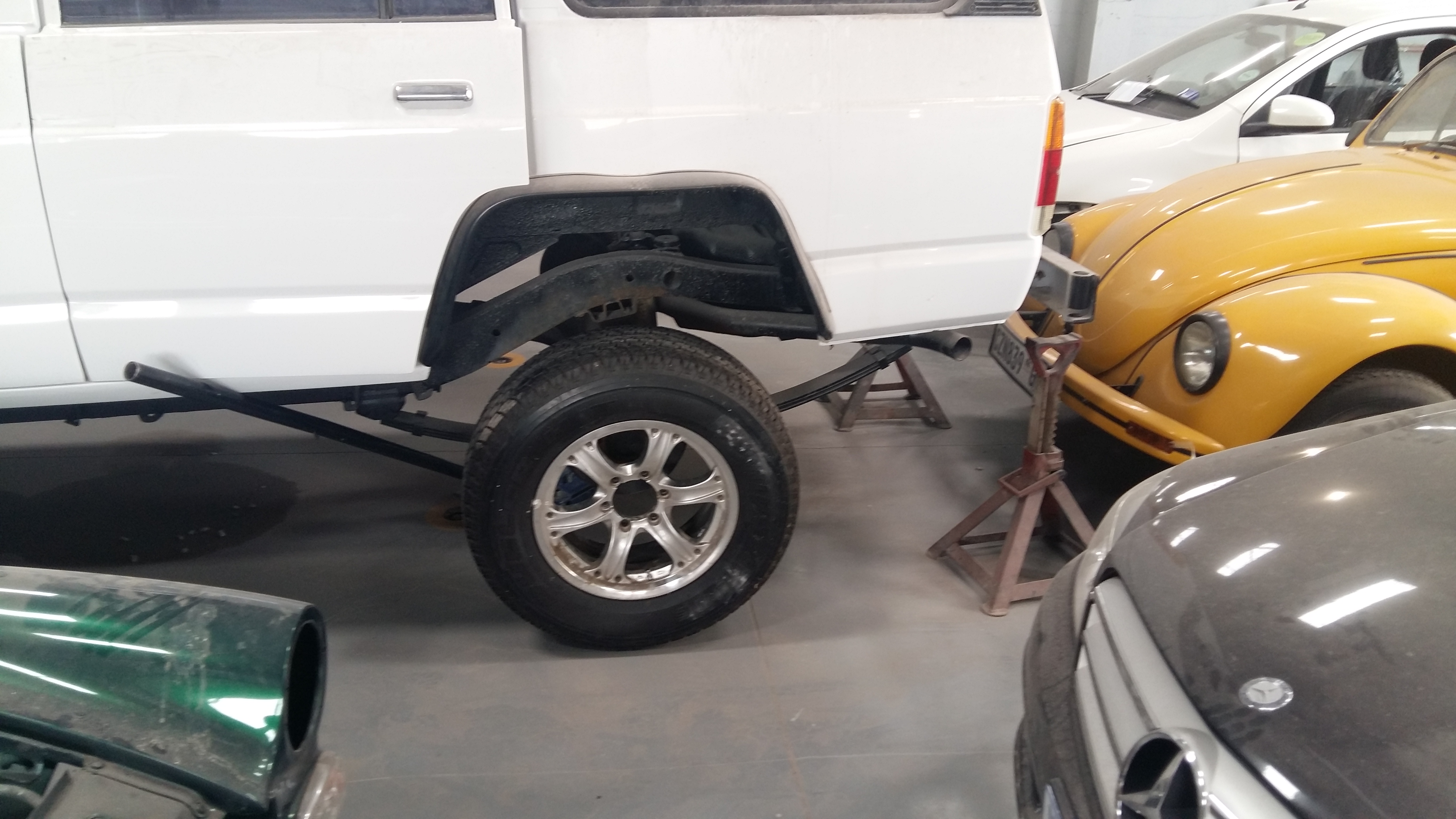 Wheel travel seems to be O K ?
