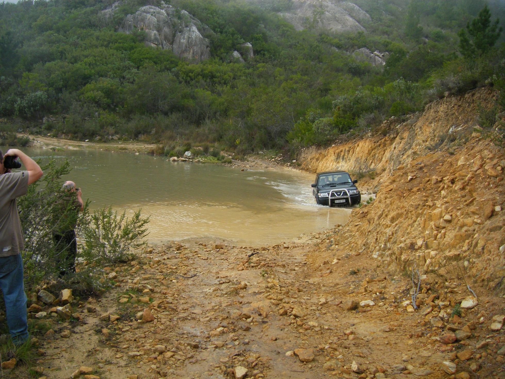 Stefan doing the water crossing