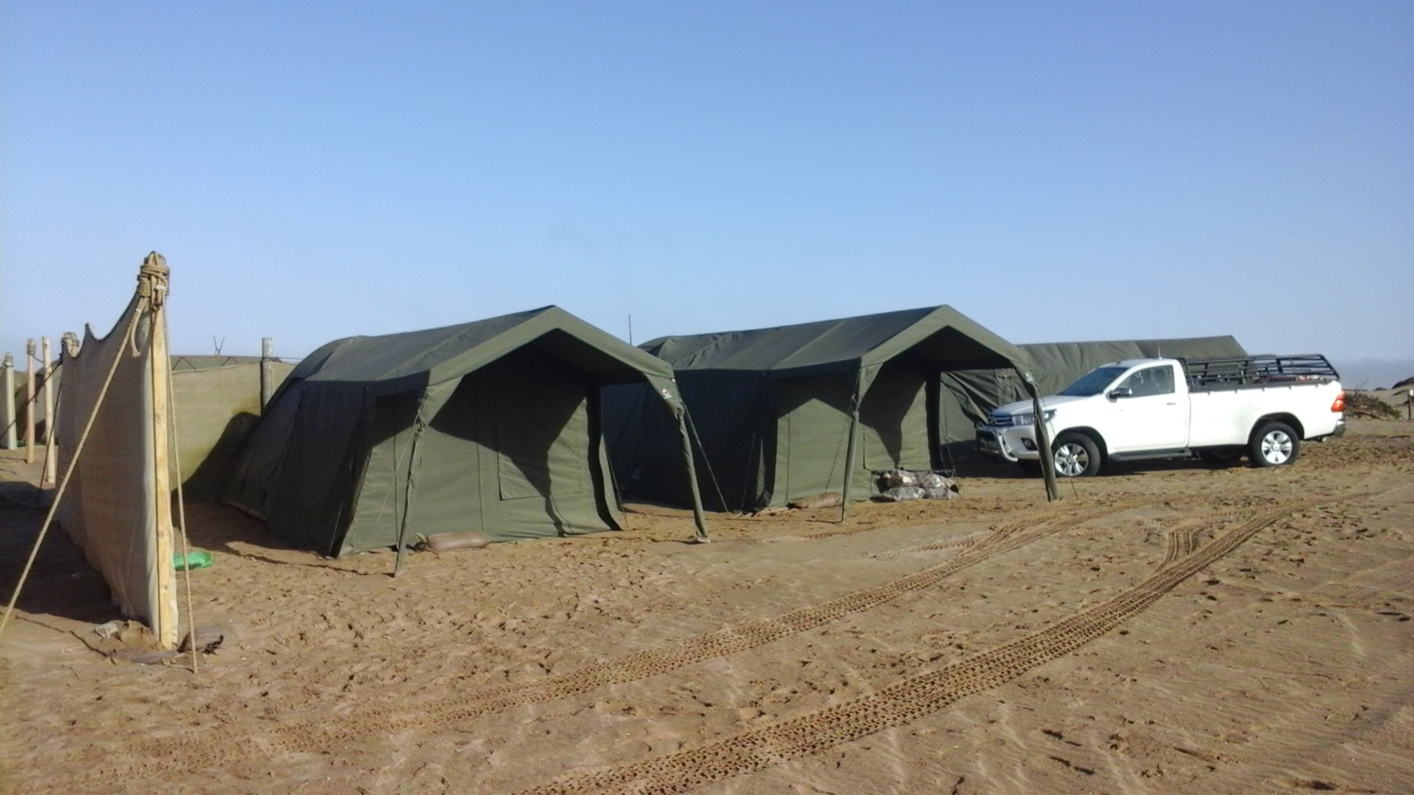 Our tented camp site...