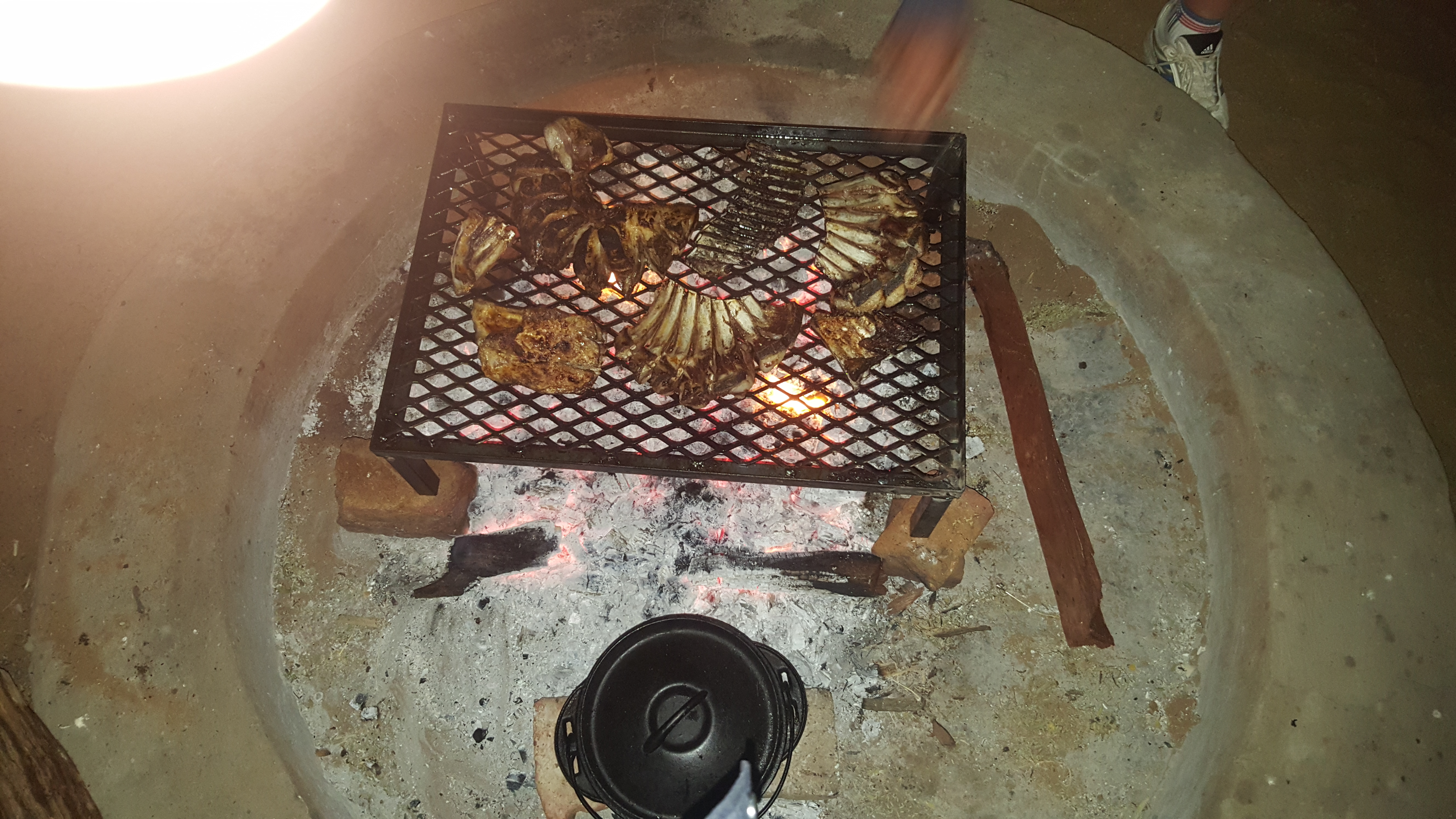 The must have braaivleis and pap on the final night..