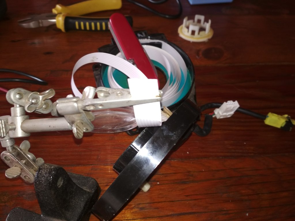 20180403 Steering wheel clock spring ribbon before soldering.jpg