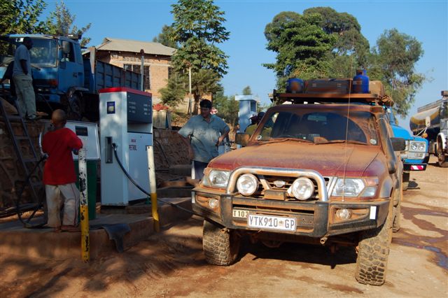 Patrol at Filling station Tanzania.JPG
