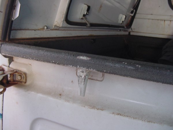 A rope caused these