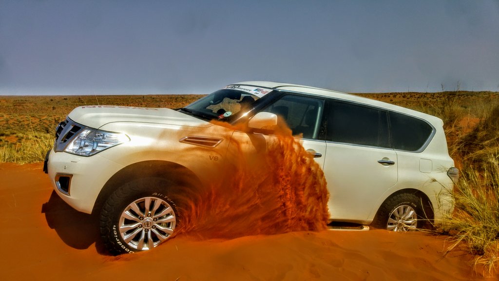 Terence Marsh kicking up some sand.