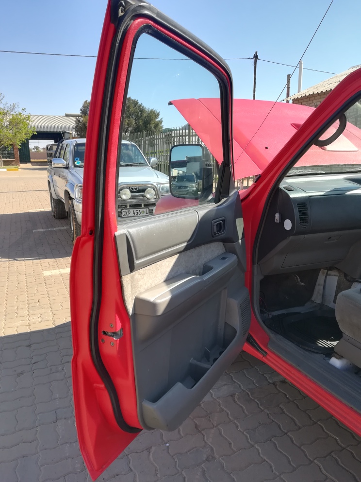 Doors inside covered with RAPTOR.