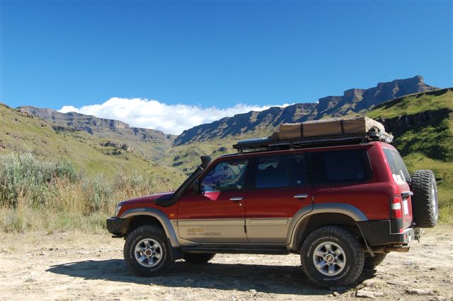 Sani Pass in the distance