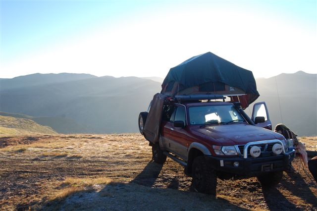 Camping in the mountains