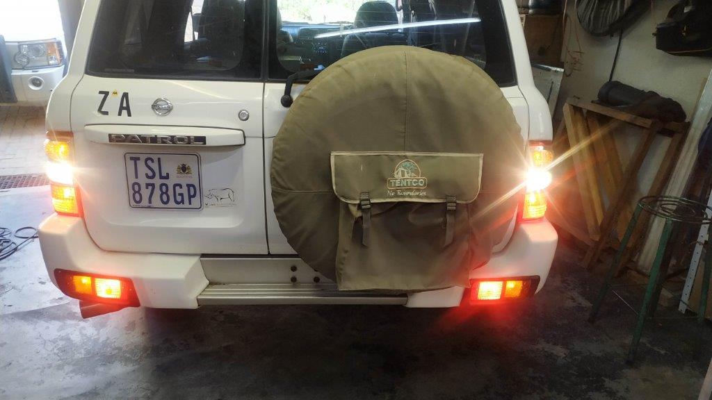 tail lights in