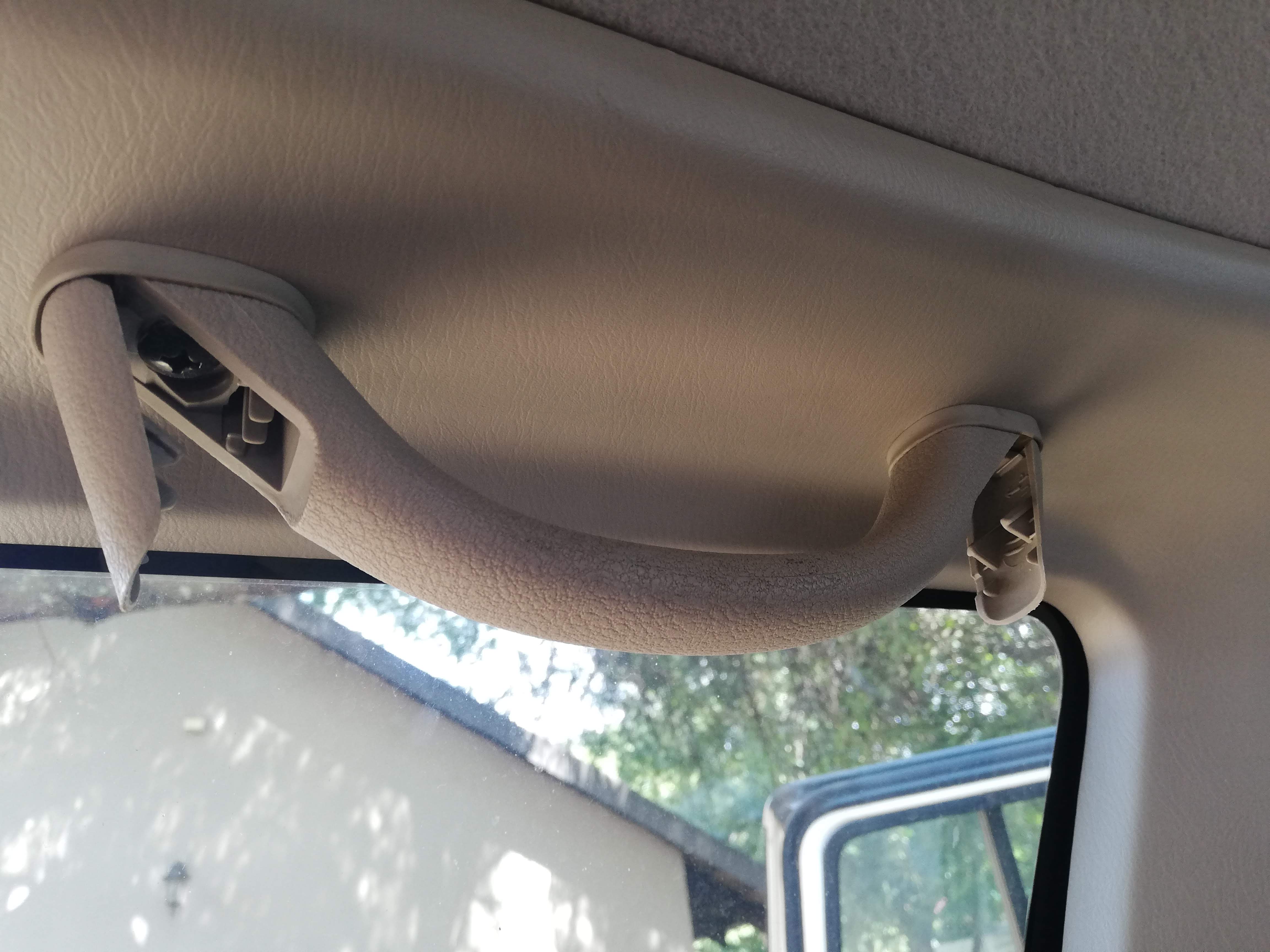 Upper trim handle removal.