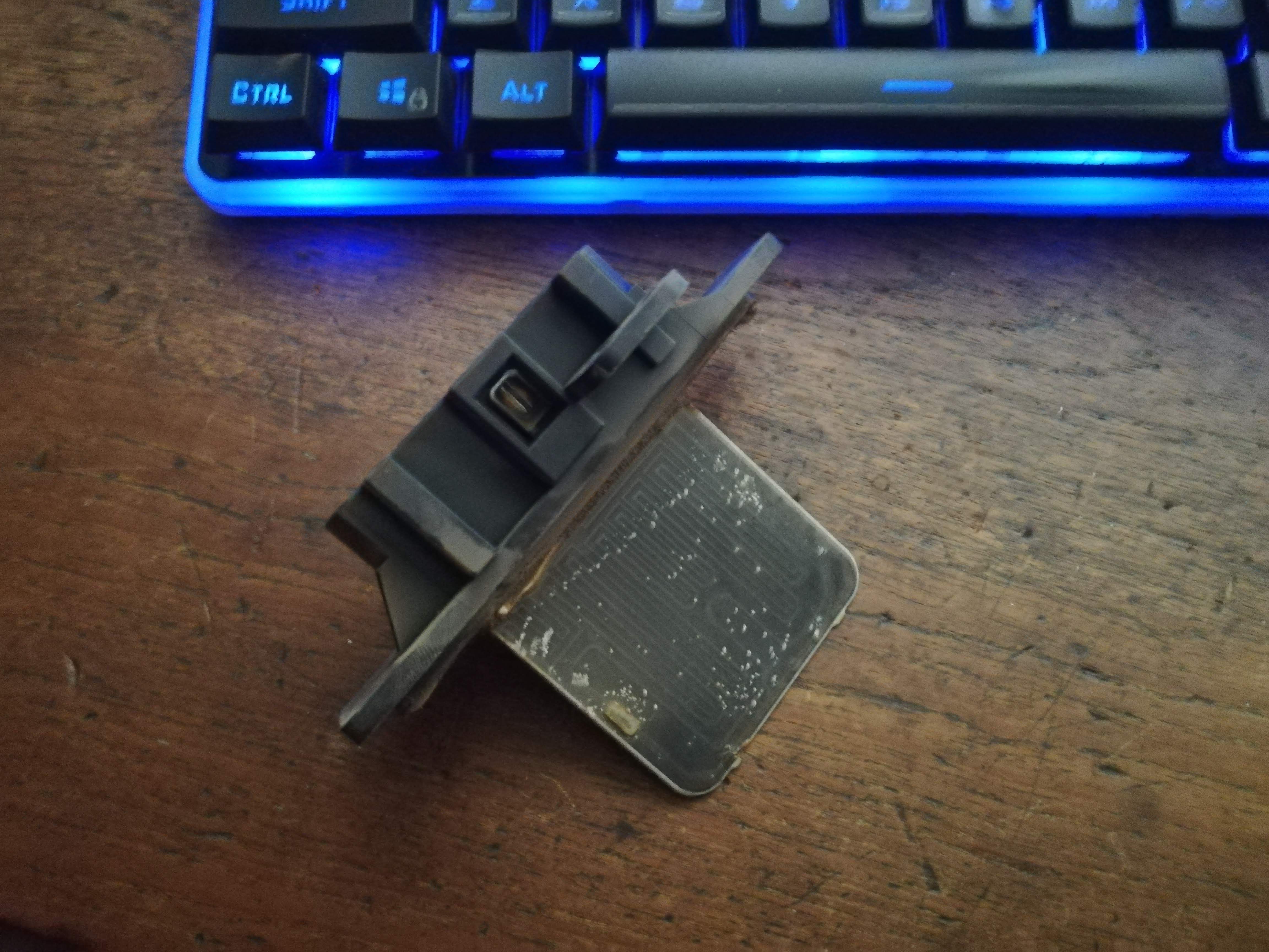 Dirty resistor board.