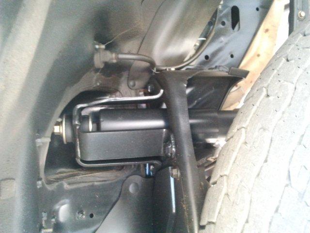 Front shock is painted