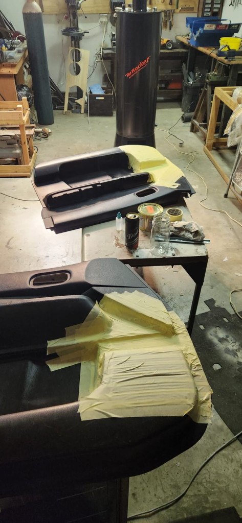 Start of the fibreglassing