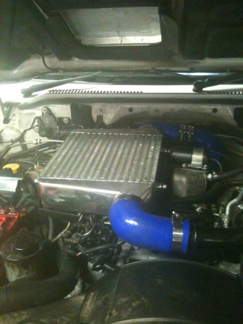 Finale installasie van intercooler