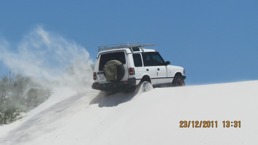 Andre's V8 powered Landy performed and sounded AMAZING....haha...and thirsty