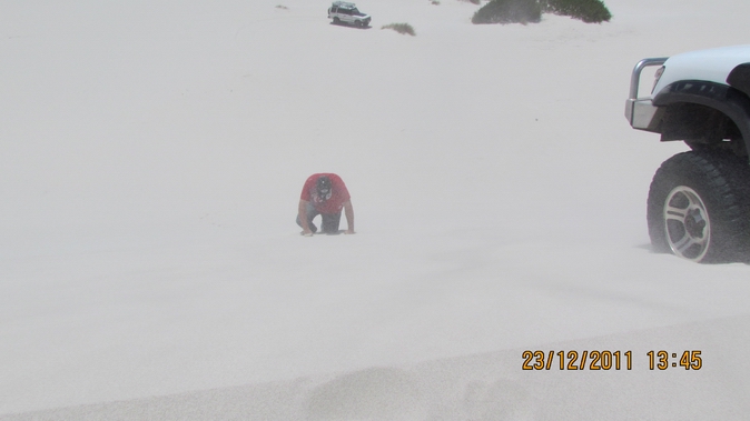 Andre on the long climb up to help....Thanks my friend !!!