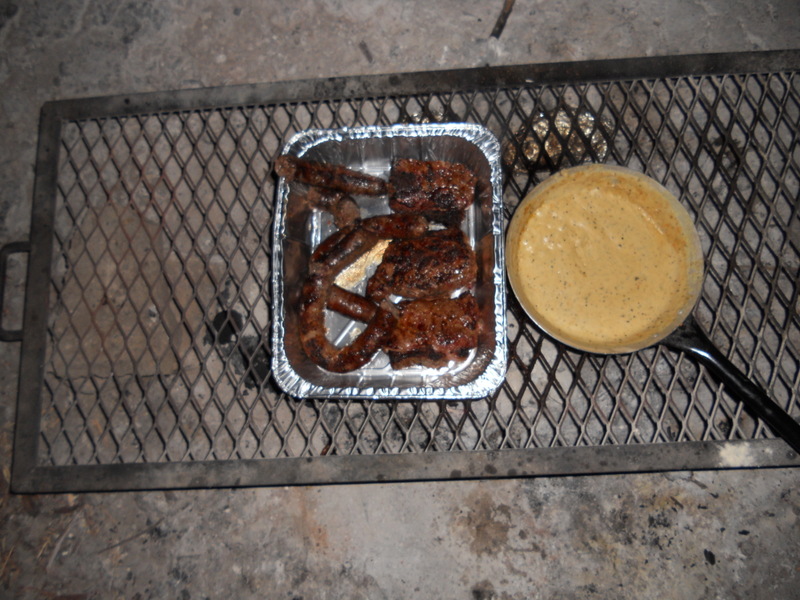 ihaha, steak wors and  pepper sauce
