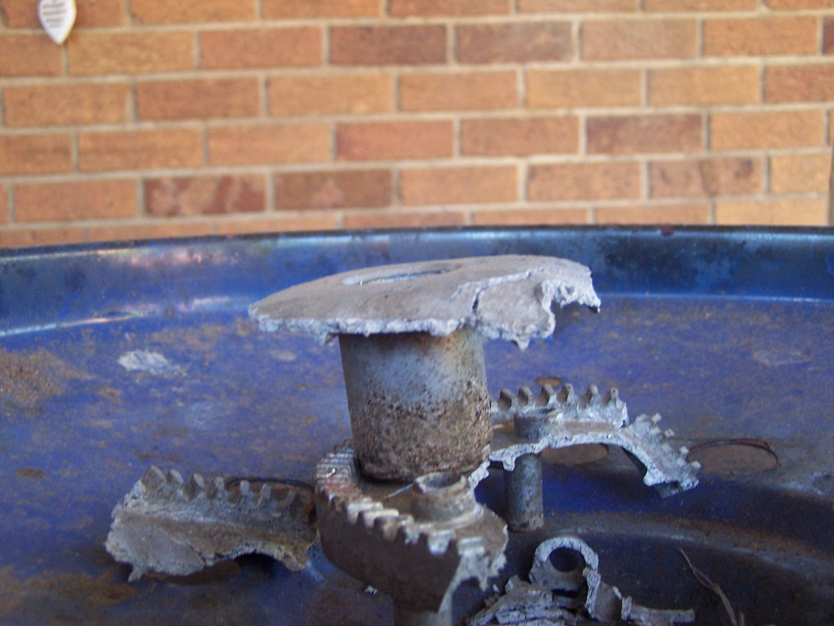 The burner seems to be bending down, might be from the heat??