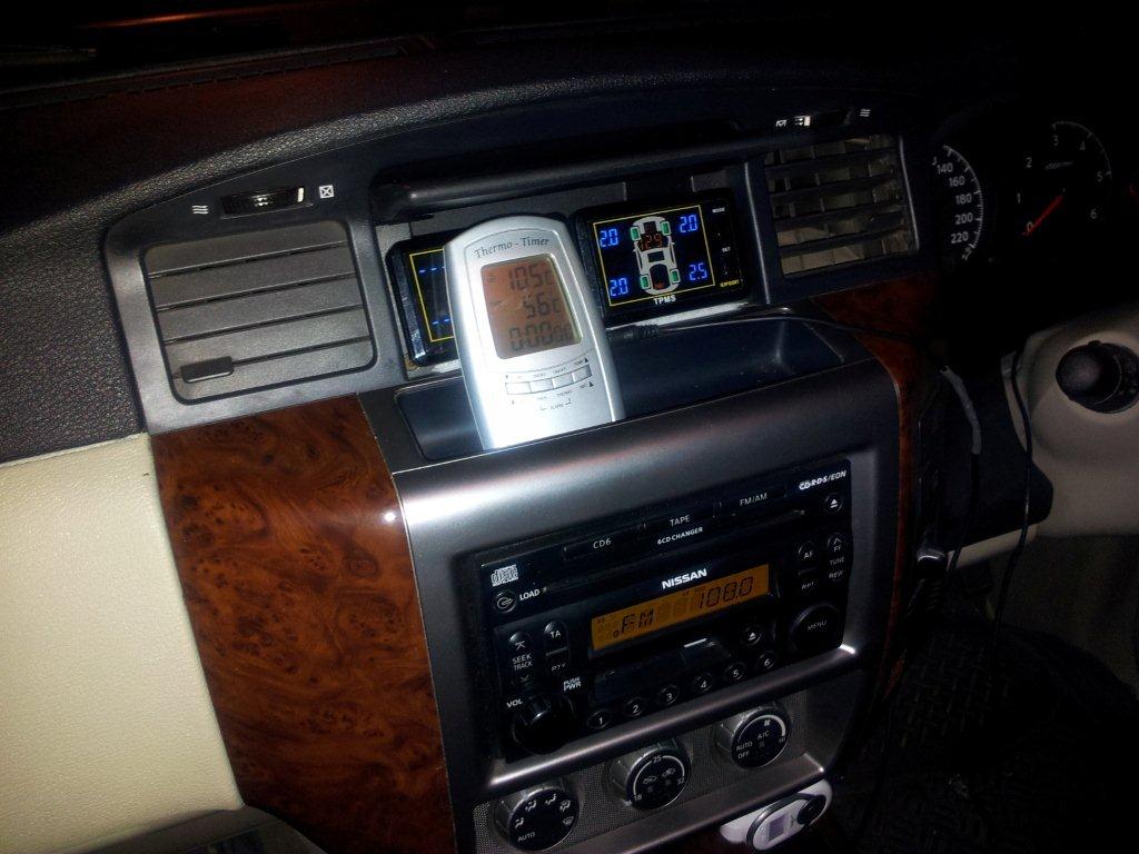 Electronic gearbox temp display