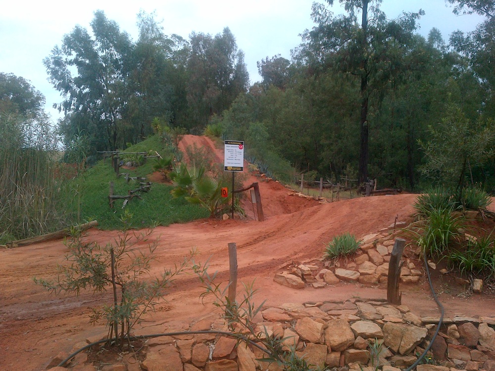 One of the well marked obstacles in the 4x4 training area