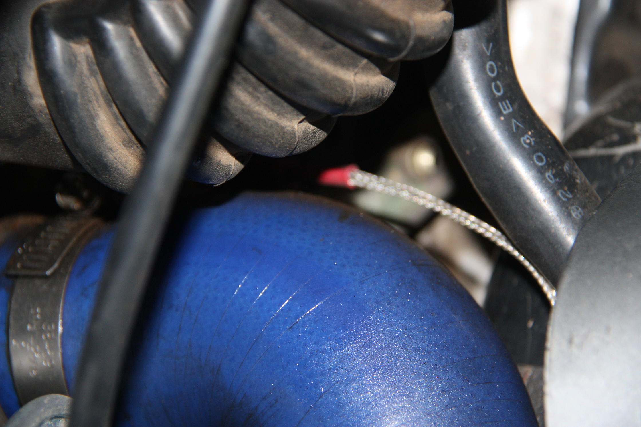 This is the EGT sensor / probe before the turbo. (Pic should be rotated - sorry).