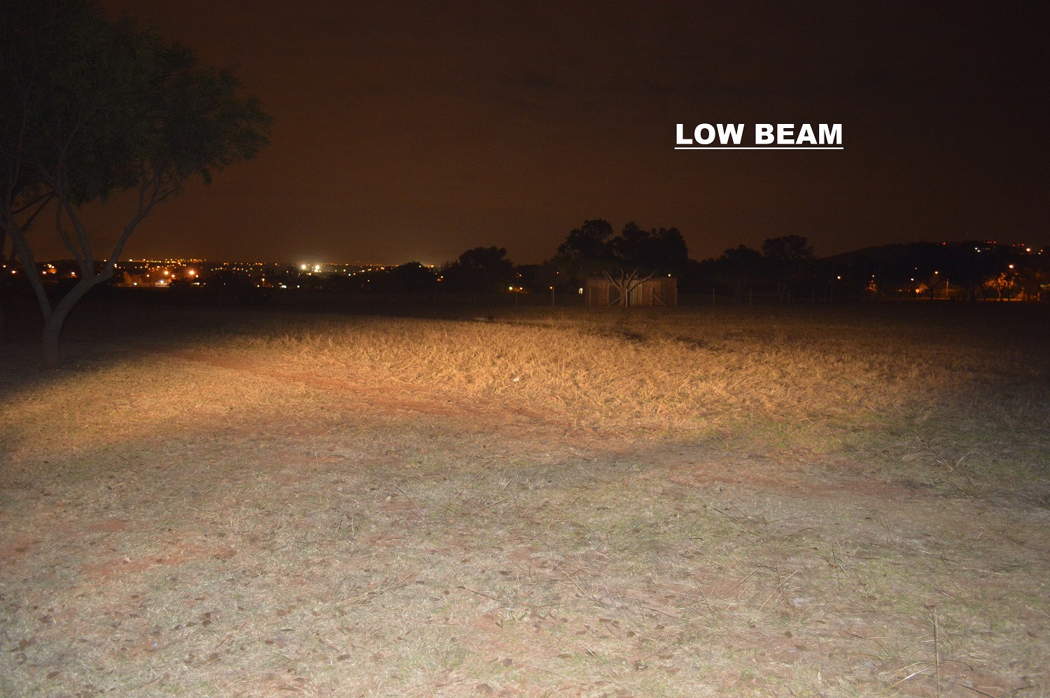 With Patrol's low beam only