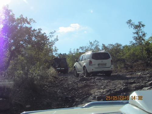 en-route back to camp