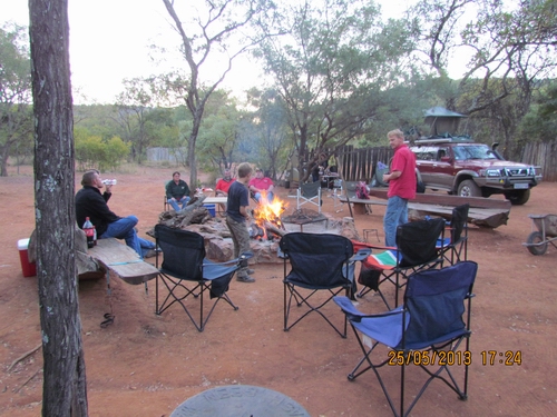 back at camp.....hmmmm check that fire