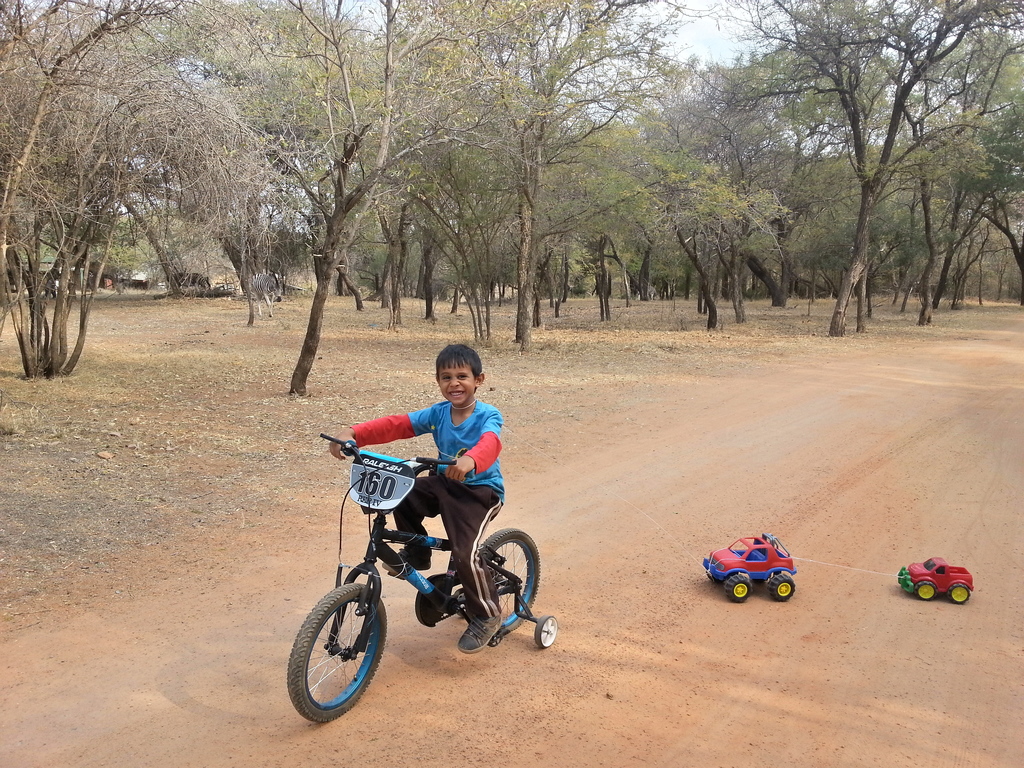 By saturday, the training wheels were off! Job accomplished