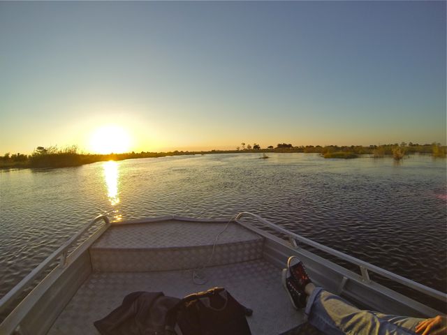 an evening &quot;sundowner&quot; boat ride