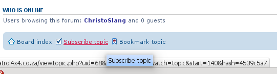 Subscribe to topic