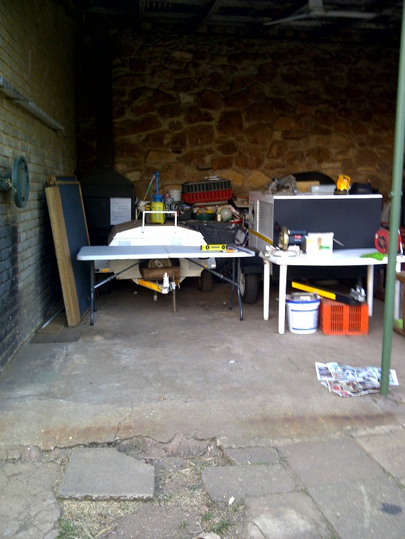 Making some space to work......