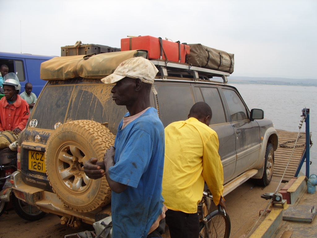 Ferry across the mighty Congo river