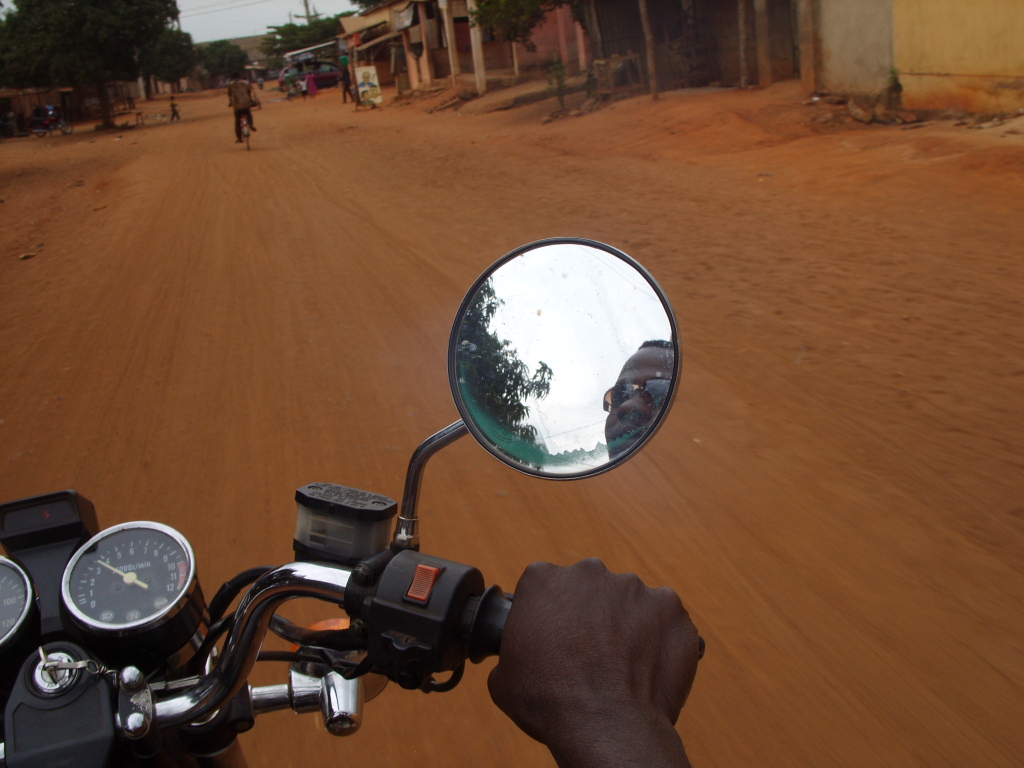 A motorbike tour while in Benin
