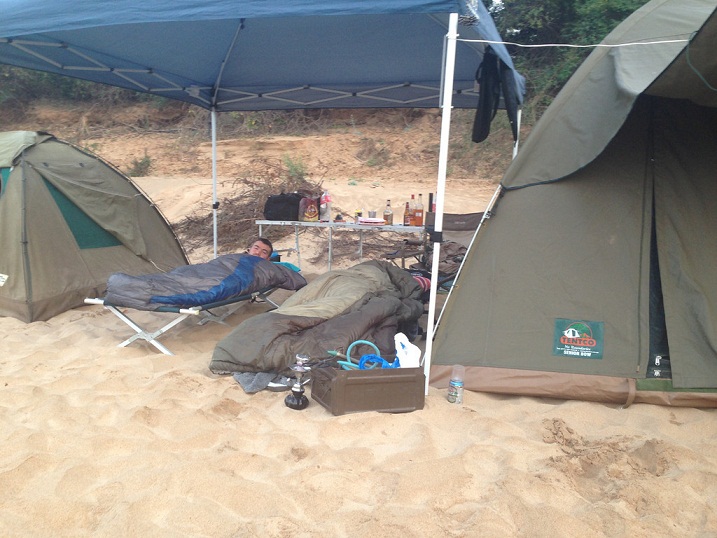 Camping in the great outdoors