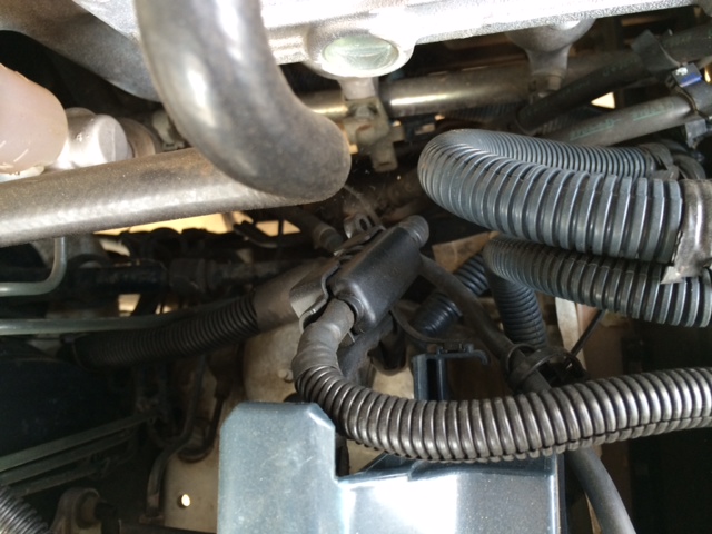 cable goes under the car