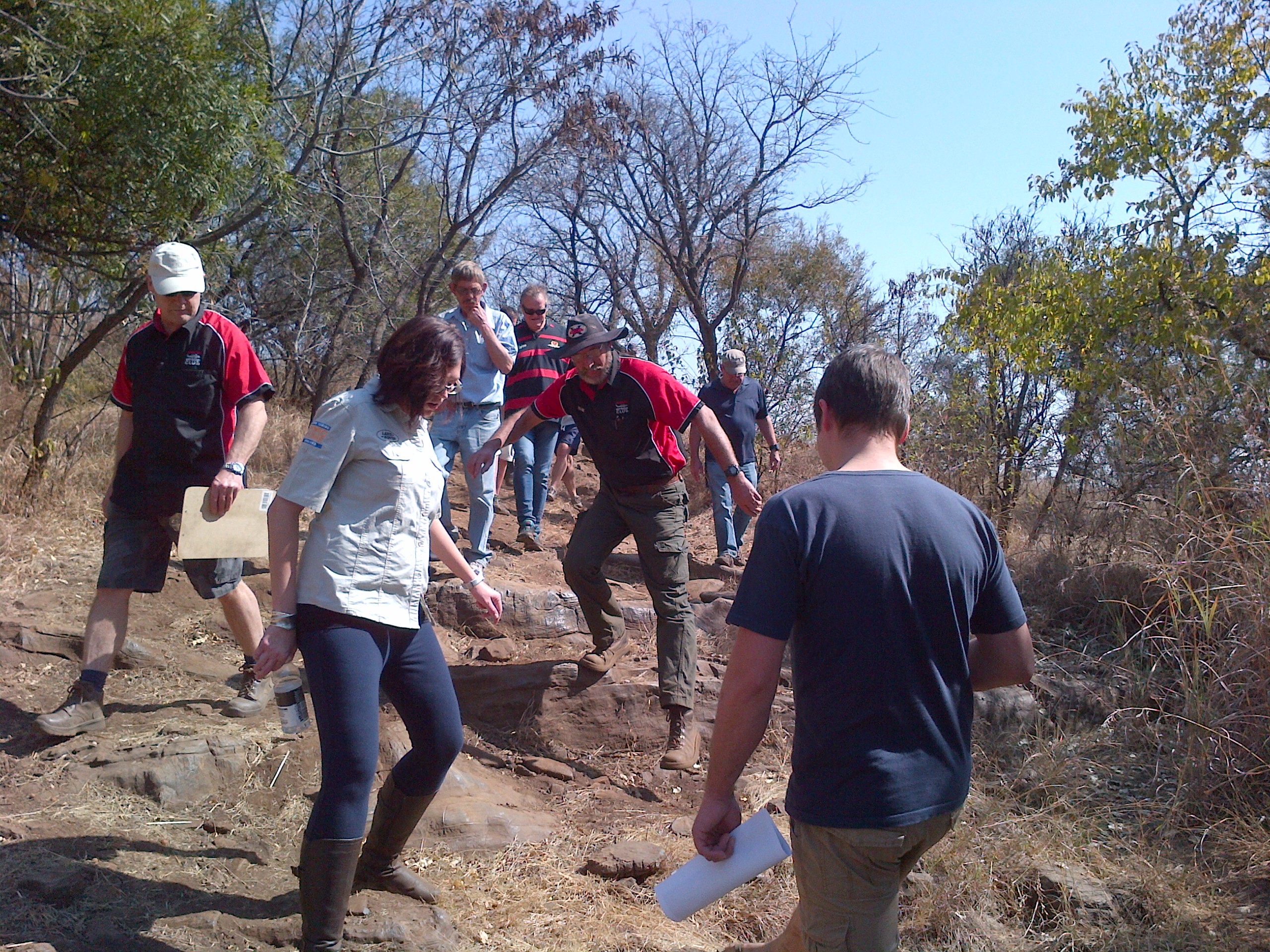 Kobus going down hill....