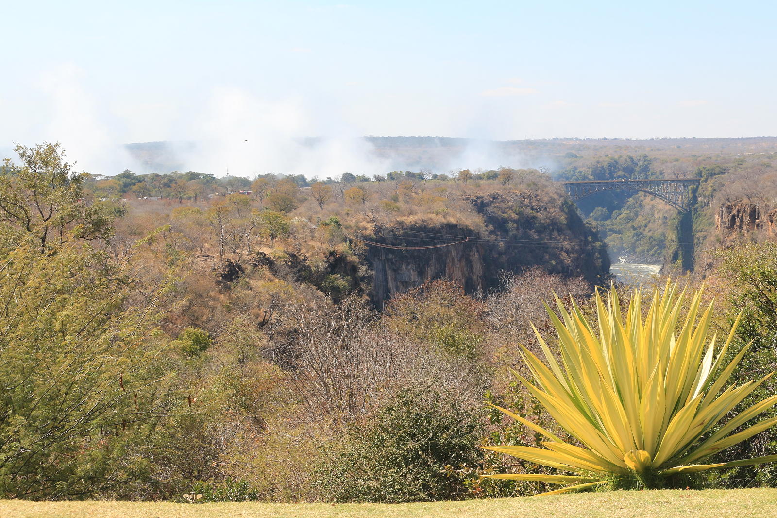 View from the old Vic Falls Hotel