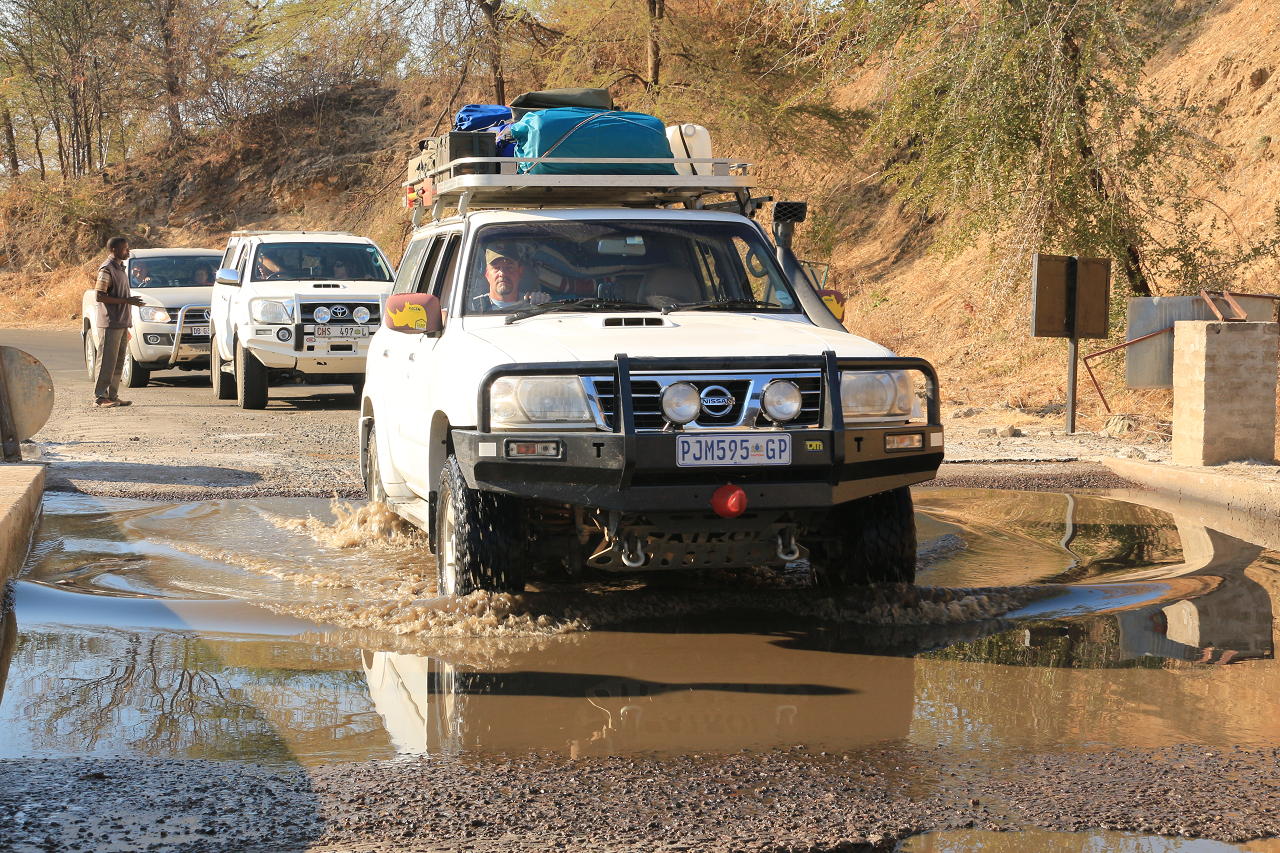 One of the many water crossings!!