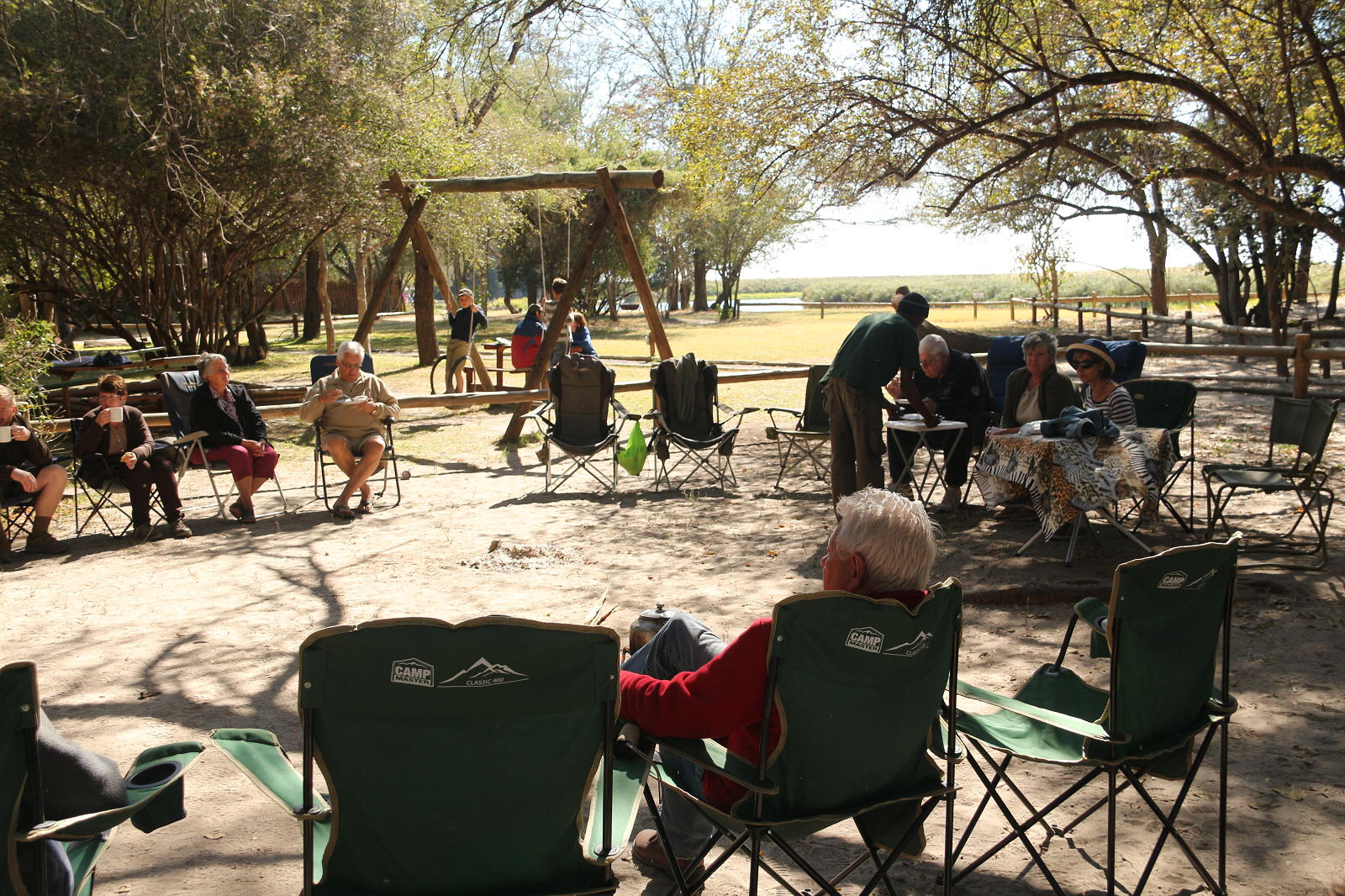 Shakawe River Lodge campsite
