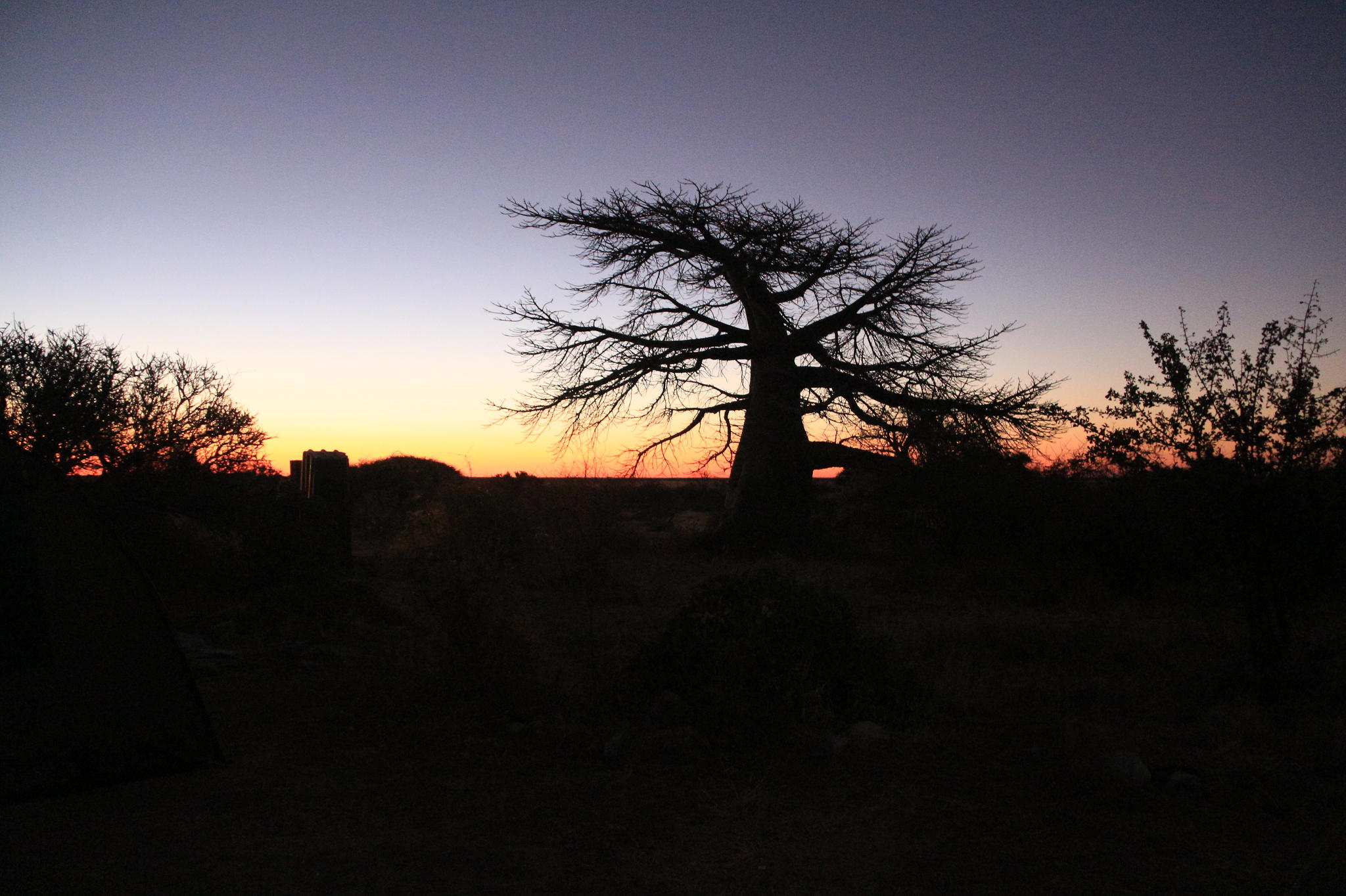 Sunset from our tent