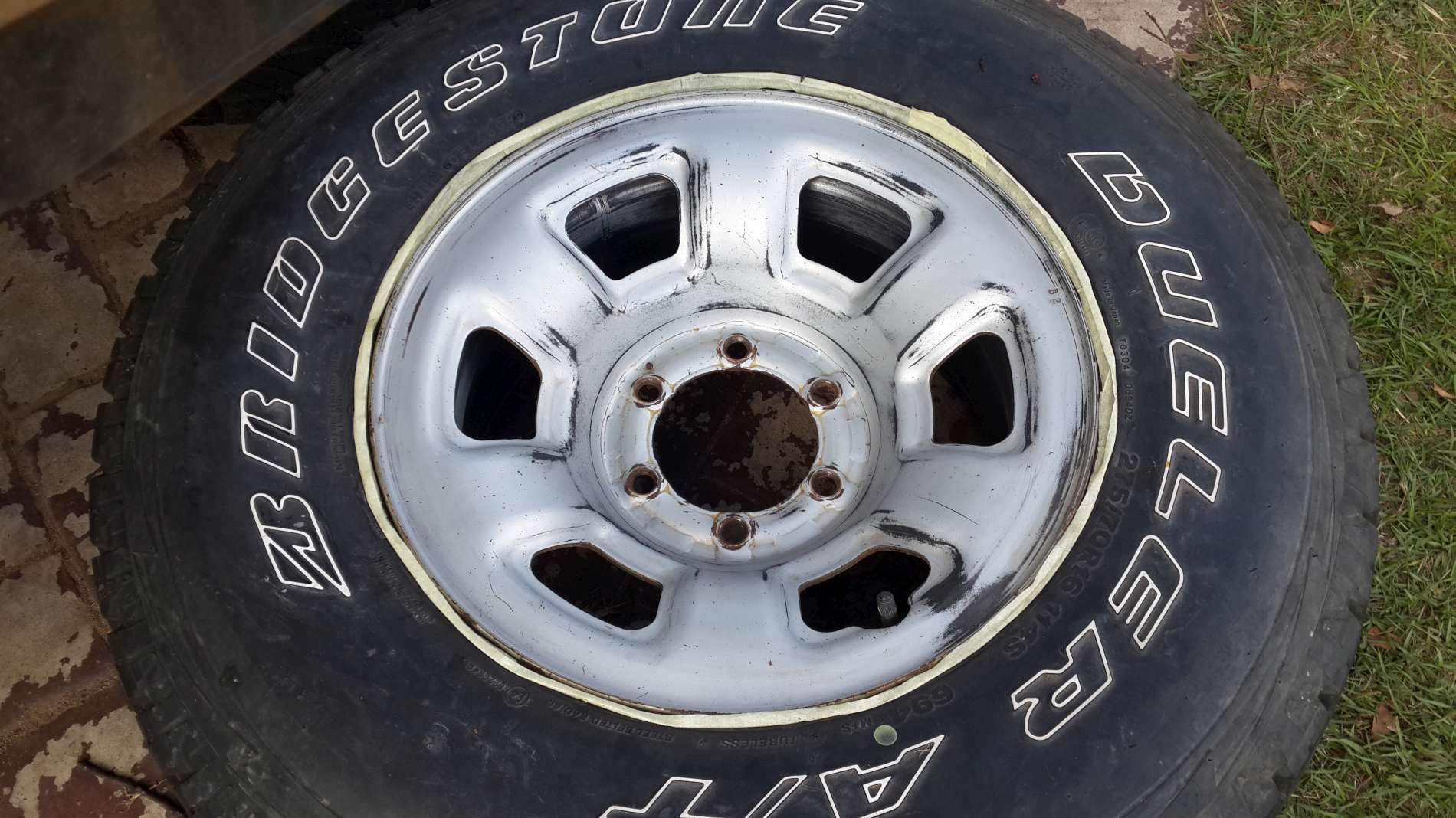 rims ready for paint