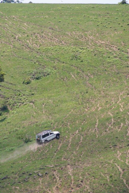 Classic Gelandewagen and open spaces